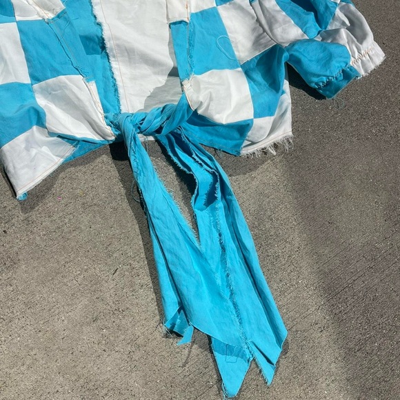 💙 Handmade Checker Blouse - Picture 3 of 3